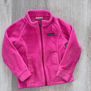 Toddler Columbia Vibrant Pink Fleece Jacket